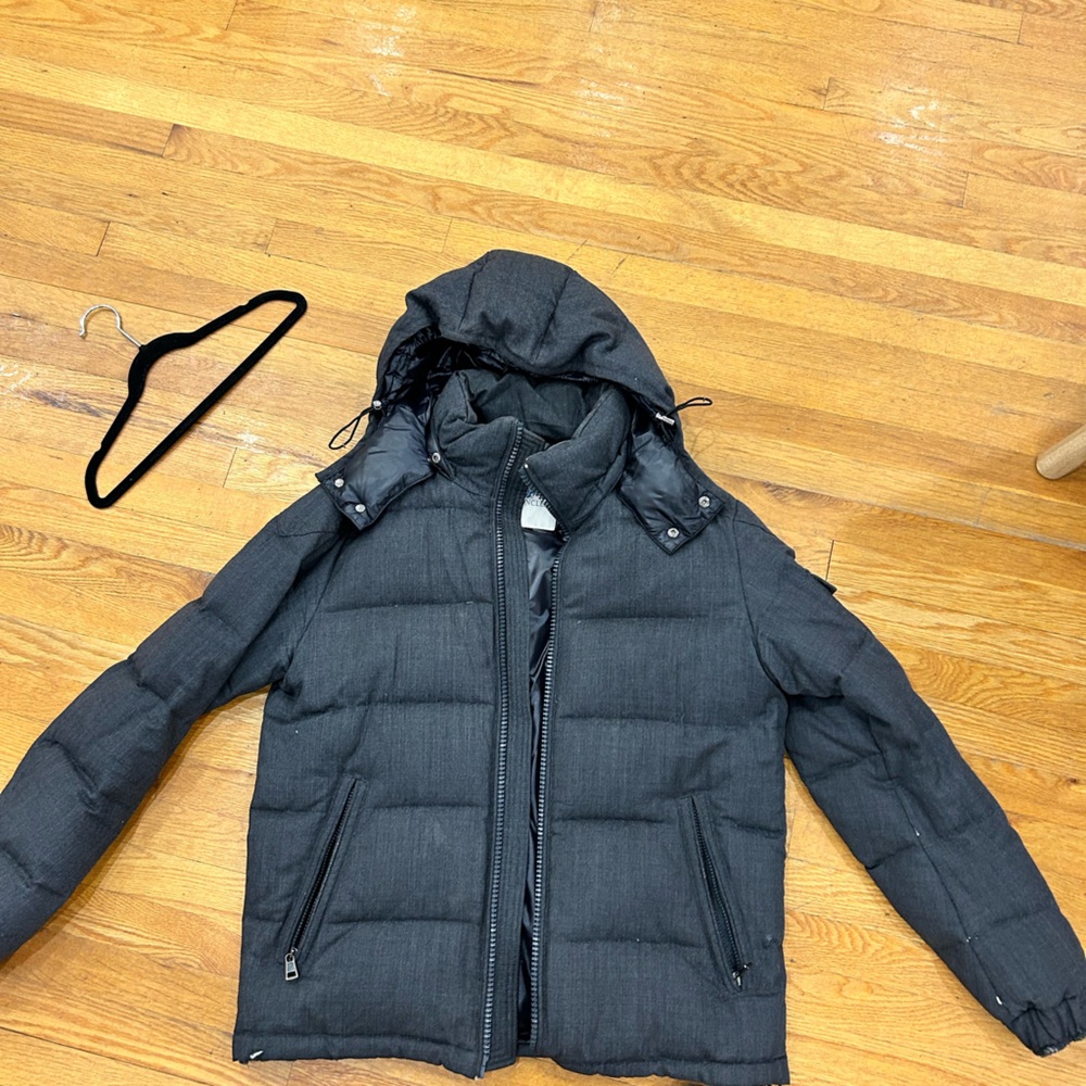 Moncler grey wool Puffer Jacket